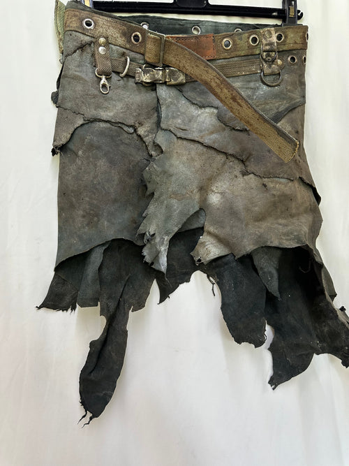 Leather post apocaliptic skirt