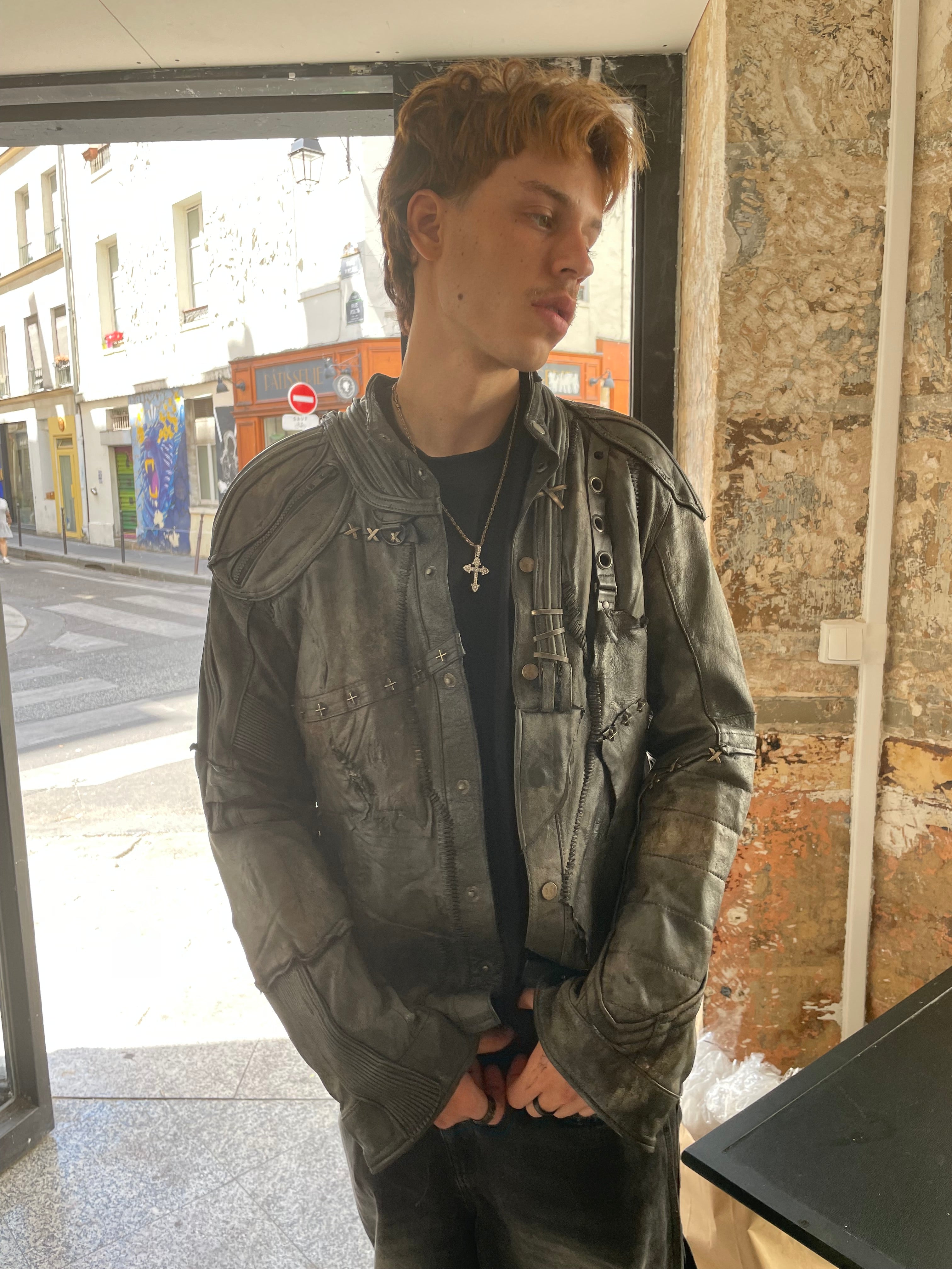 Leather jacket