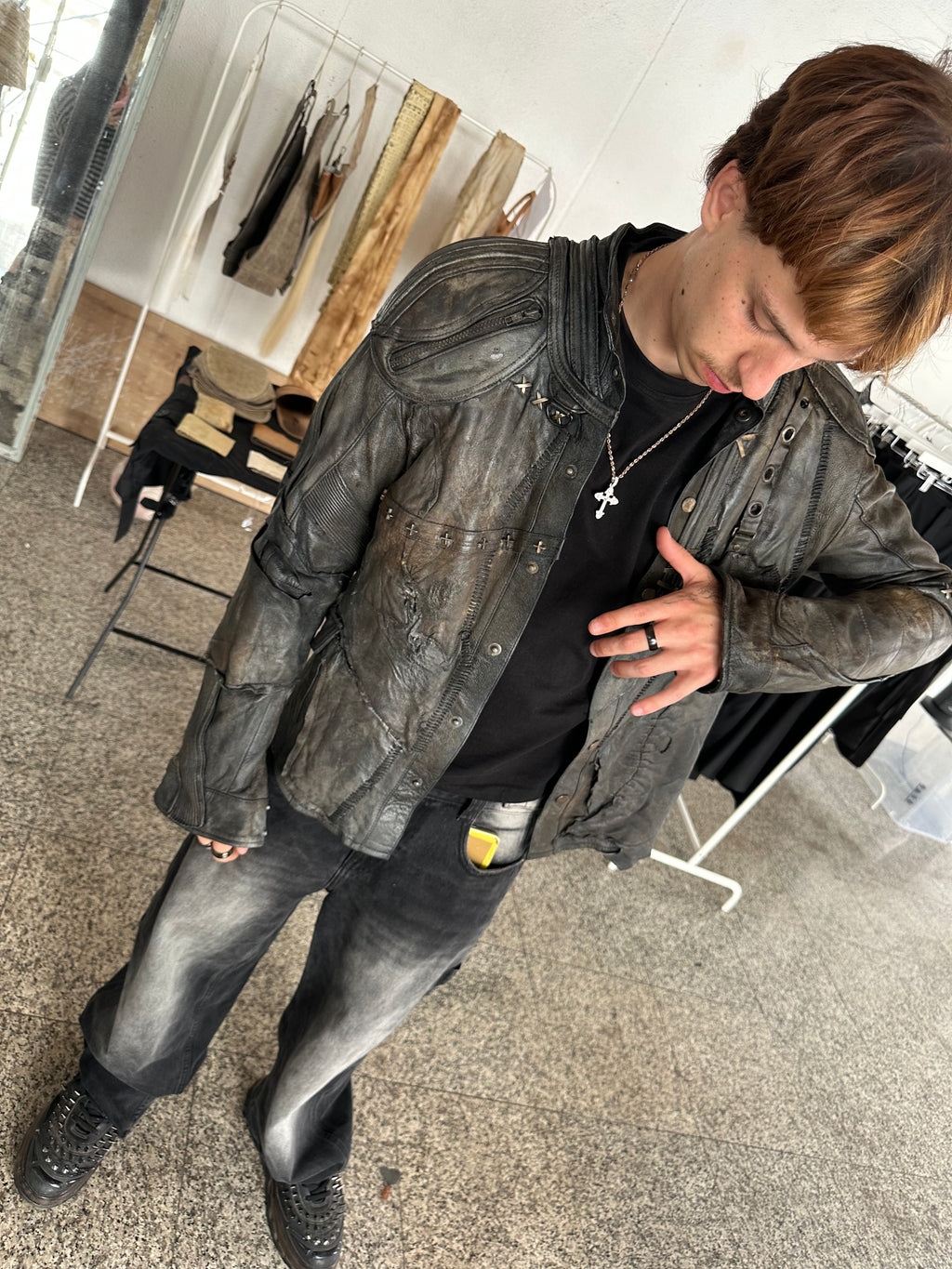 Leather jacket