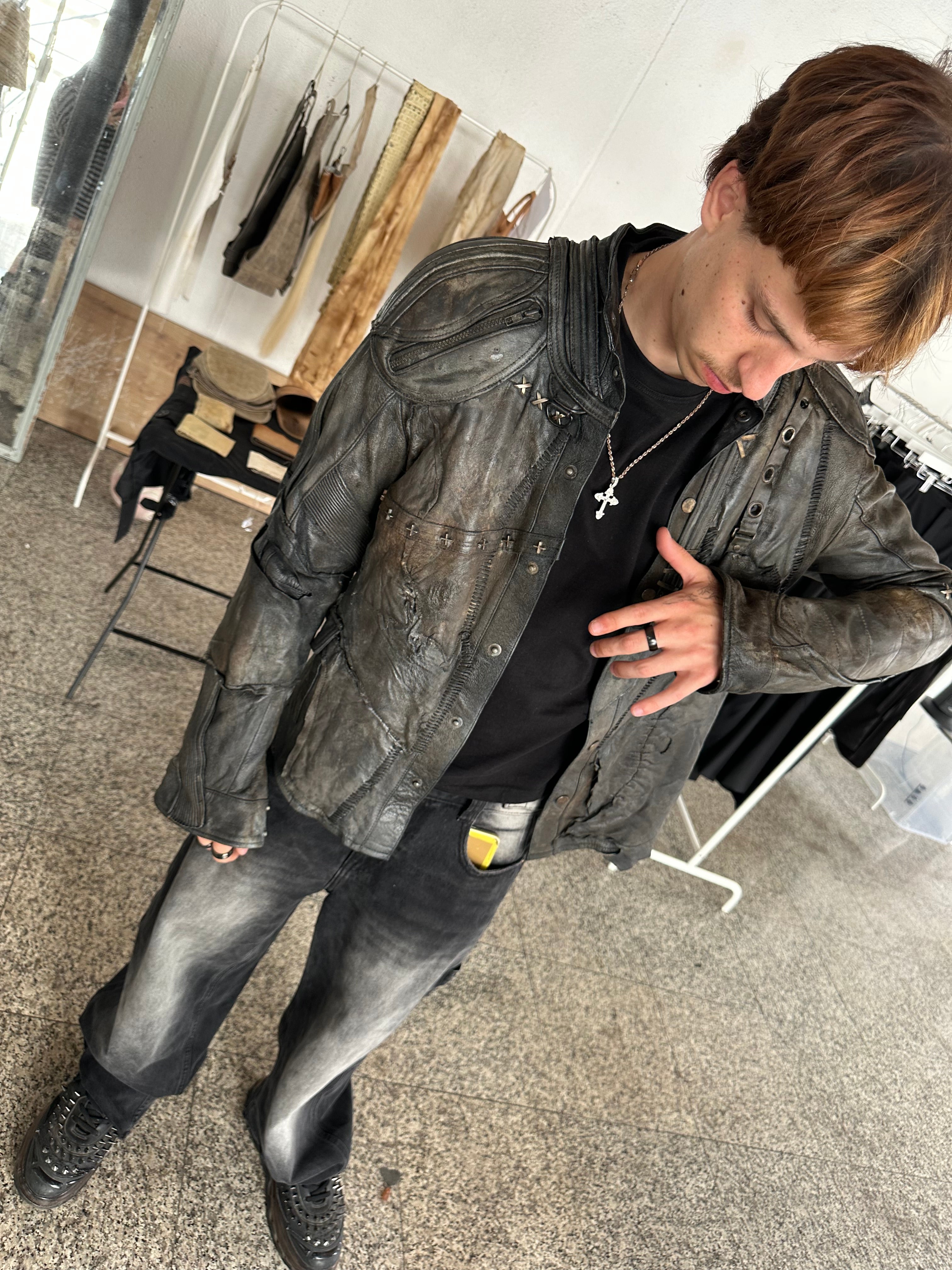 Leather jacket