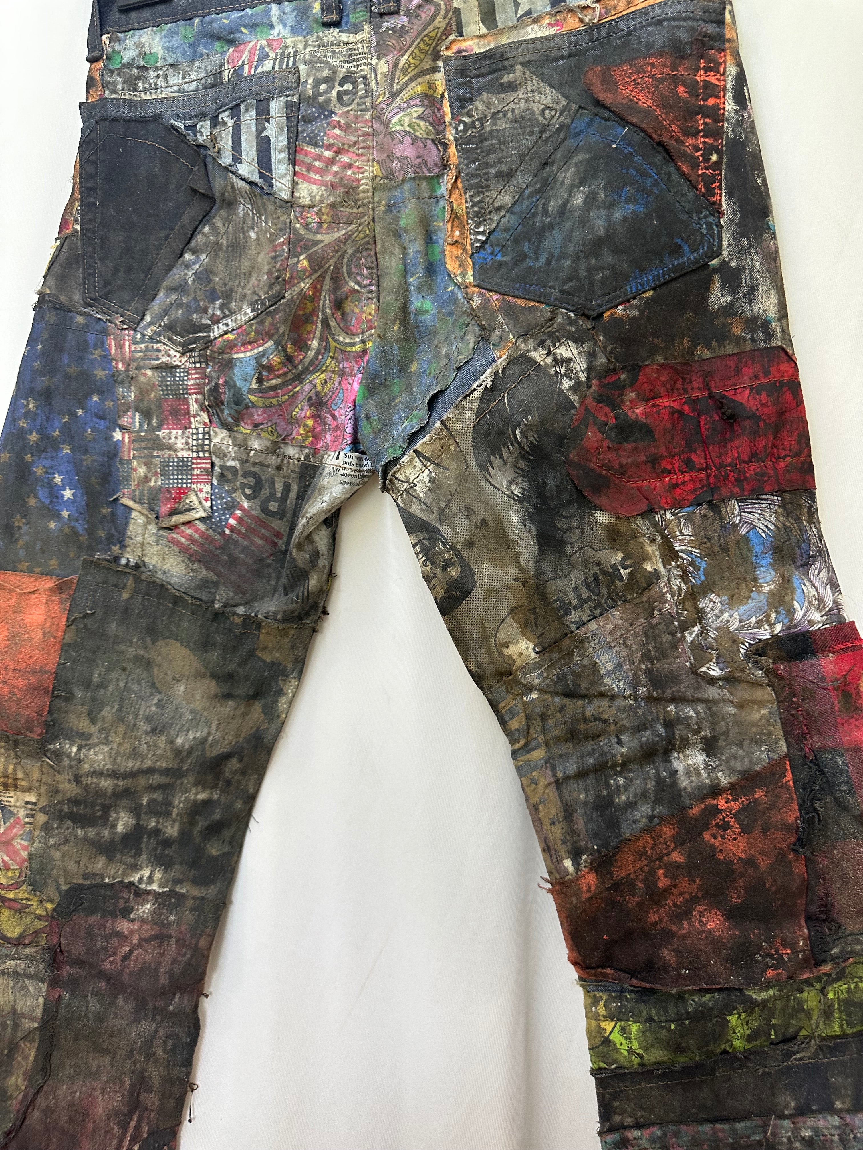 Patchwork pants