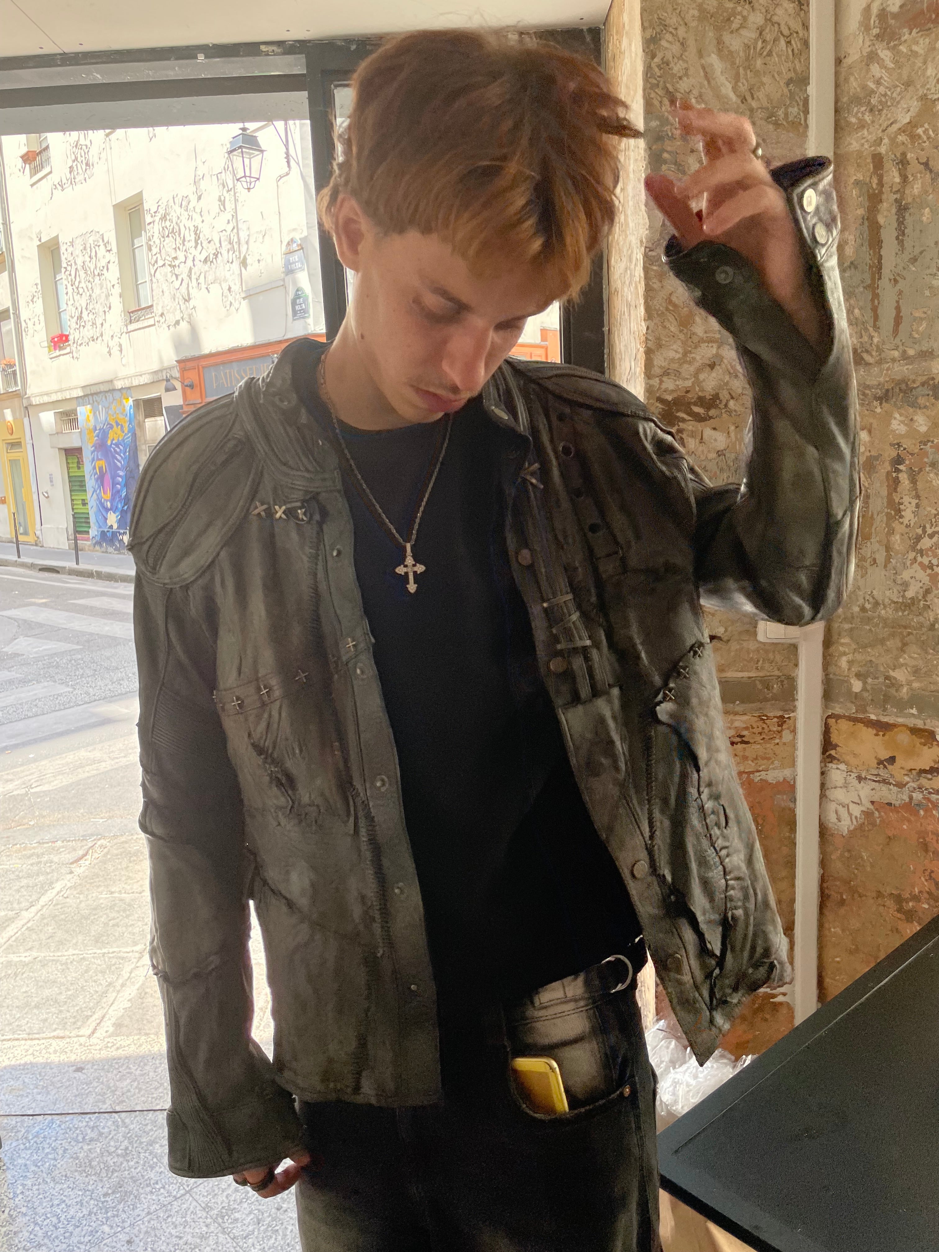 Leather jacket