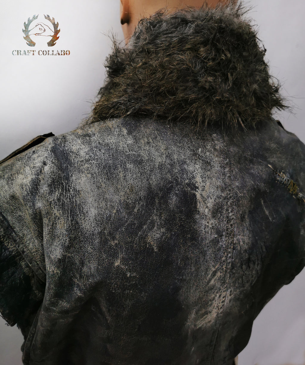 Leather Jacket with metal elements
